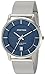 Armitron Men's 20/5123NVSV Date Function Dial Silver-Tone Mesh Bracelet Watch