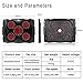 Laptop Cooler, Tenswall 5 Quiet Fans Laptop Cooling Pad for 13-17 Inch Laptops, Cooler Pad Stand with LED Light, Dual USB 2.0 Ports, Adjustable Height Settings