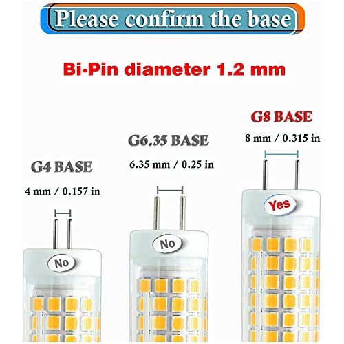 SSQY G8 LED Bulb Dimmable, 7W Equivalent to 75W G8 Halogen Bulb, T4