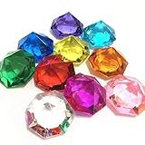 10mm Acrylic Diamond Gems Jewels Pirate Treasure Chest Hunt Party Favors(80 PCS)