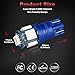 Yorkim T10 194 LED Bulbs Non Polarity 6th Generation for Car Interior Lights, LED Plate Light, Turn Signal Lights and Corner Lights – W5W 168 2825 T10 194 Wedge LED Bulb, Pack of 10 - Blue