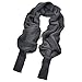 Unisex Fashion Autumn Winter Unisex Knitted Scarf Cape Shawl with Sleeves Dark Grey