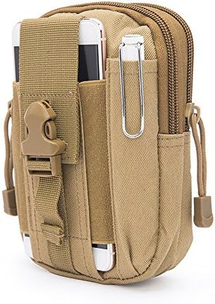 Fashion Outdoor Sport Waist Packs, UMILLER Tactics Waist Zipper Packs, Molle Army Military Work Waist Belt Bag (Coyote Tan)