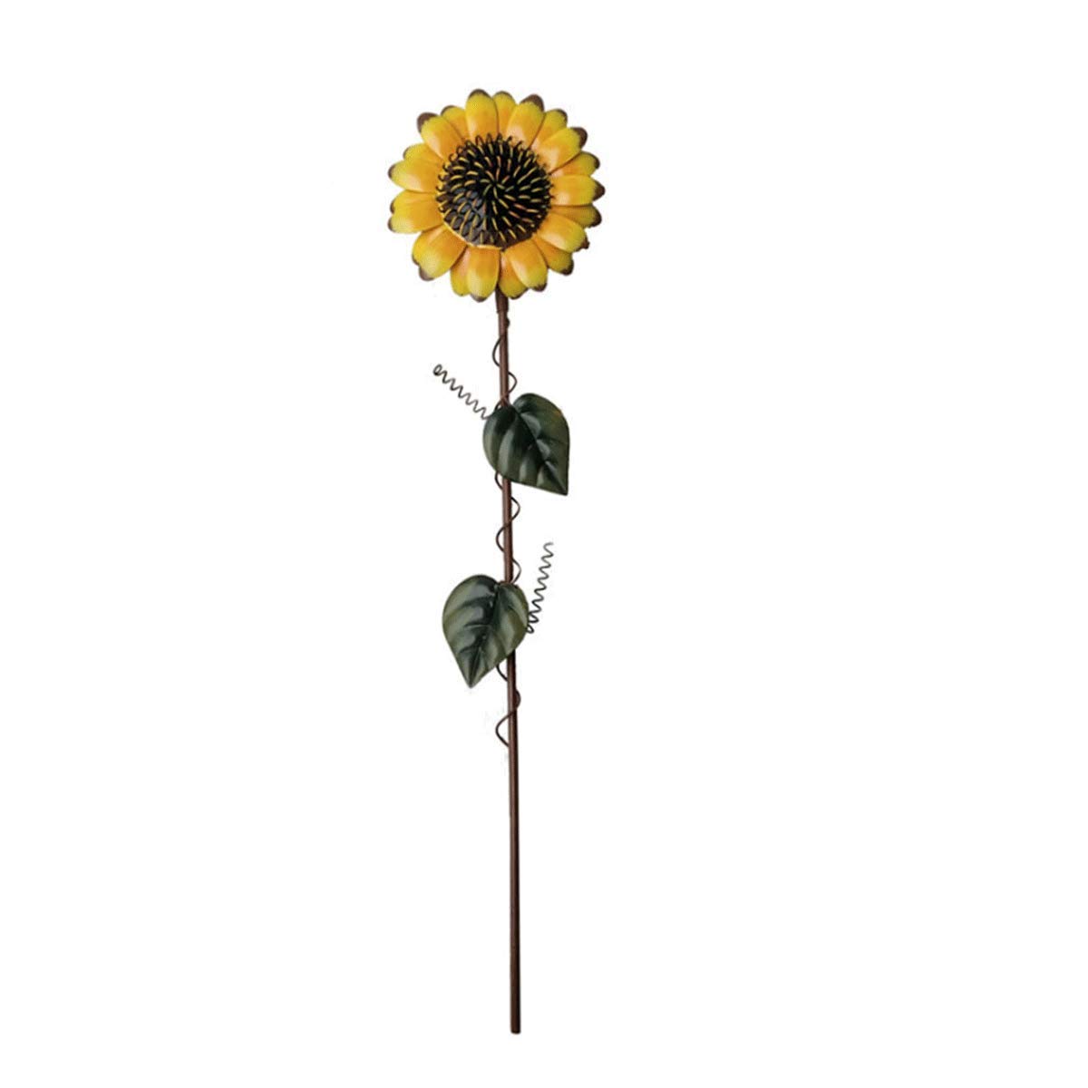 Okngr 2 Pcs Sunflower Garden Stakes, Vintage Sunflower Decor Metal Flower Stakes Sunflower Garden Stake Decorative for Garden Yard Lawn Patio