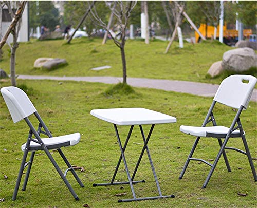 sogesfurniture klappbarer Campingtisch Gartentisch Buffettisch Esstisch höhenverstellbar, aus Kunstdtoff und… – Bild 4