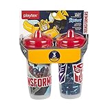 Playtex Baby Sipsters Spill-Proof Transformers Toddler Spout Cup, Stage 3 (12+ Months), Pack of 2
