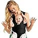 Breathable Soft and Stretchy Baby Carrier, Ergonomic, Safe & Secure for Newborns, Babies & Infants, No Back Pain, Good for Breastfeeding (Black)