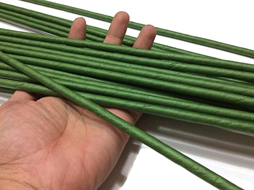 Stems Wire Large Long Big Length 24" X 7 mm Floral Wire Flower Stem Artificial Floral Stem Green Wire Stems Gauge#14