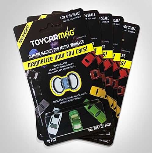 Hotwheels Matchbox Magnet Display System 5 Packs of 10