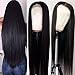 Hermosa 13x4 Lace Front Human Hair Wigs Pre Plucked with Baby Hair 220% Density 12A Brazilian Straight Human Hair Lace Front Wigs for Women Natural Hairline Natural Color 18 inch