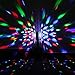 Disco Lights for Parties, Colorful Rotating Magic Ball Lights with 2 Light Bulbs, RGB LED Stage DJ Light for Home Room Dance Parties Birthday Karaoke Halloween Christmas Wedding Show Club Decorations