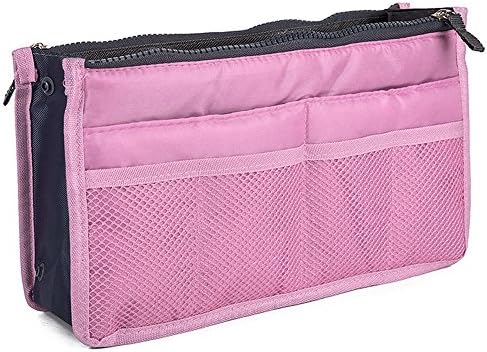 X charmer Handbag Pouch Bag in Bag Organiser Insert Organizer Tidy Travel Cosmetic Pocket (Pink)
