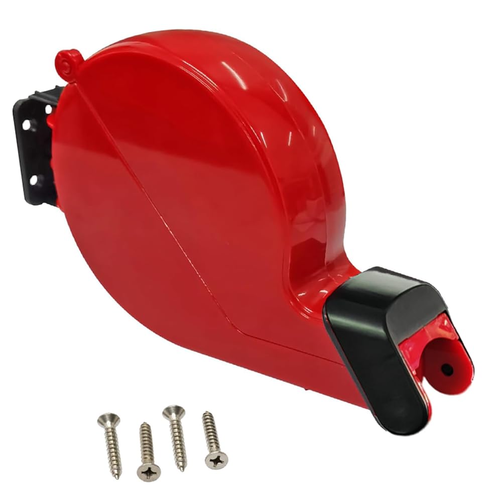 CYSSJF Take-A-Number Ticket Machine (Red) | Turn-O-Matic Ticket Dispenser for Deli-Counter/Café/Supermarket/Clinic (Does Not Include Ticket Roll)