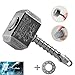 MAYBO SPORTS Wiitin Thor's Battle Hammer Fidget Spinner with Zipped Storage Bag, The Mighty Mjolnir Toy Made by Metal - Pearl Black