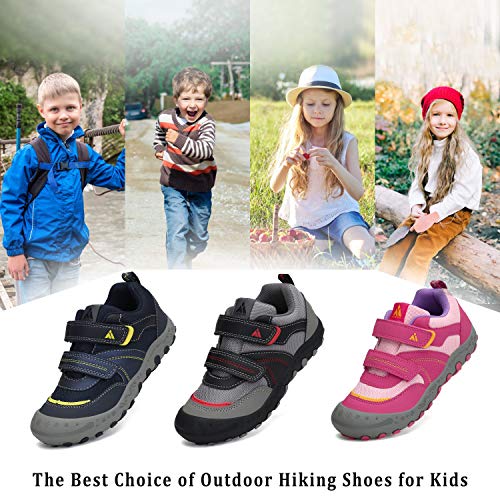 Mishansha Boys Girls Hiking Shoes Kids Anti Collision Hiking Boots