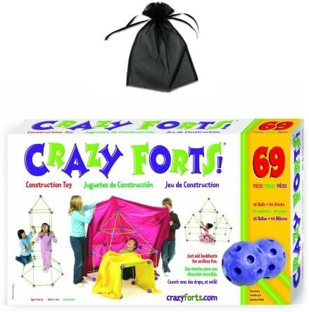 Crazy Forts 69 Piece Set Original w/free storage bag by Everest Toys