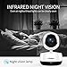 FREDI Wireless 1080P IP Baby Pet Monitor Camera WiFi Camera with Two-Way Function,Infrared Night Vision,Pan Tilt,P2P WPS Ir-Cut Nanny IP Camera Motion Detection Support 128GB sd Card(not Include)