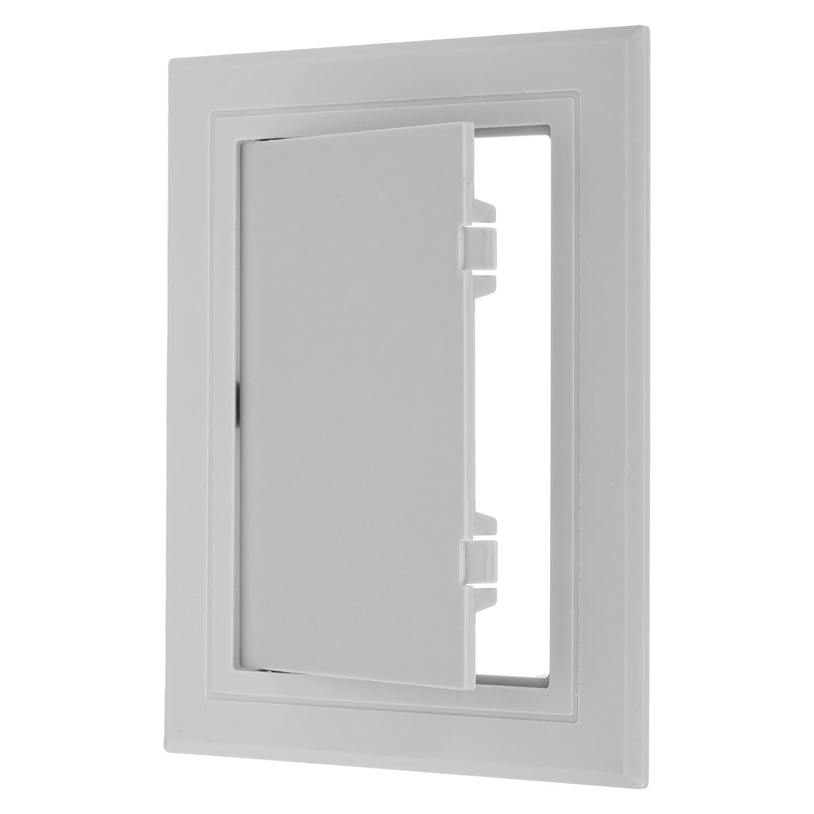 PATIKIL 6x4 inch(145x95mm) Removable Hinged Access Panel, ABS Plumbing Access Doors Easy Wall Hole Cover for Drywall Plumbing Electrical Cables Wiring, Grey