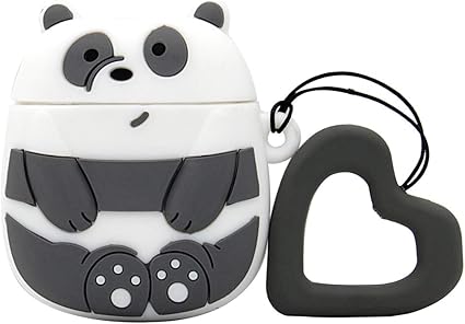 Amazon Airpodsケース キュートでクリエイティブな楽しい We Bare Bears キャラクターデザイン Airpodsシリコンケース 耐衝撃保護スキンカバー Apple Airpods充電ケース 1 2 グレイ Mc Ejt Mc Fashion Group Inc イヤホン ヘッドホンケース