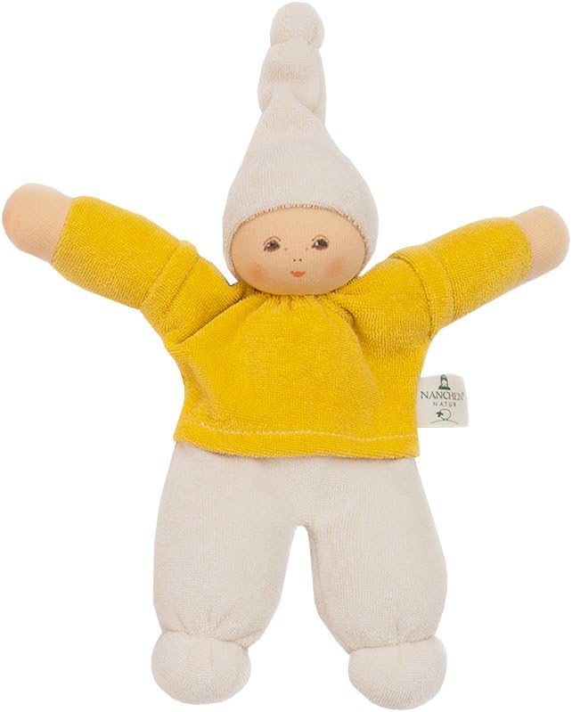Nanchen Organic Cotton Waldorf Doll "Zausel" (Gold)