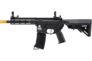 Lancer Tactical Gen 3 Lightweight Durable Polymer M4 Airsoft MLOK AEG w/High Speed Mid Cap with Programmable Fast Trigger (ETU & MOSFET)