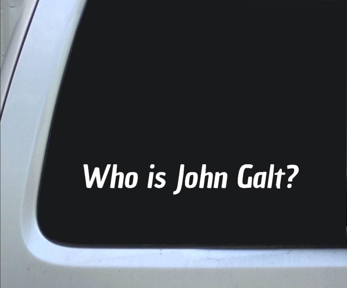 Who is John Galt? Vinyl Decal Sticker
