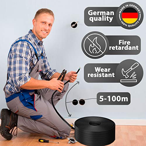 Erdkabel Stromkabel 5, 10, 15, 20, 25, 30, 35, 40, 50, 60, 70, 75, 80, 90 oder 100m NYY-J 4x1,5 mm² Elektrokabel Ring… – Bild 6