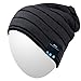 Qshell Winter Comfy Bluetooth Beanie Washable Hat w/Basic Knit Music Cap with Speakers & Mic Hands Free Wireless Bluetooth Headphones Headsets for Running Skiing Skating Hiking,Christmas Gifts