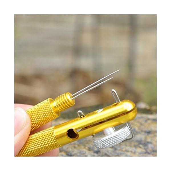 Manually-Fishing-Knot-Tying-Tool-Tier-Hook-Device-Strand-Knotter-Fishing-Line-Hook-Needle-Knots-Double-Headed-Fishing-Accessory-Piscator-Zone-Aluminum-Alloy-Fishing-Hook-in-Golden-golden-2pcs