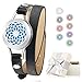 Essential Oil Diffuser Bracelet LoveSea 25mm Aromatherapy Locket Bracelets Leather Band with 8 Color Pads,Sunflower