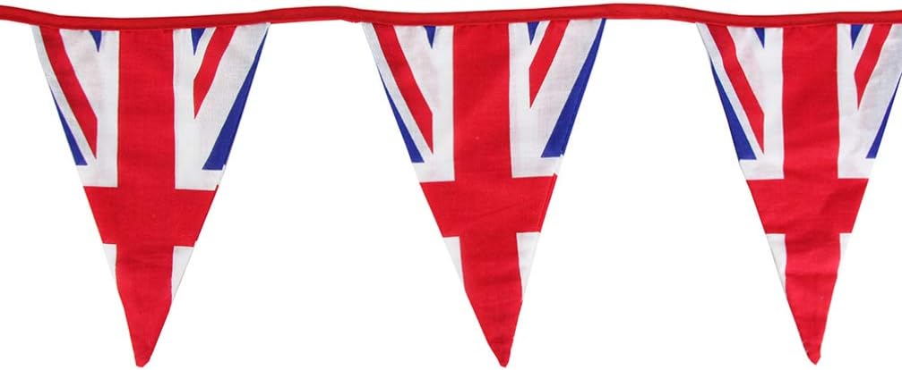 Union Jack Pennant Banner British Flags Bunting Banner Outdoor Hanging Decoration for Party Sports Clubs, as shown, 1m - Image 5