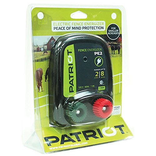 Patriot PE2 Electric Fence Energizer, 0.10 Joule Pets Trend Store