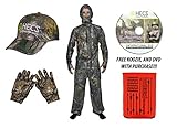 HECS Human Energy Conceal 3 piece Suit - WITH DVD & KOOZIE - Realtree and Mossy Oak, S-3XL - HAT & GLOVES AVAILABLE
