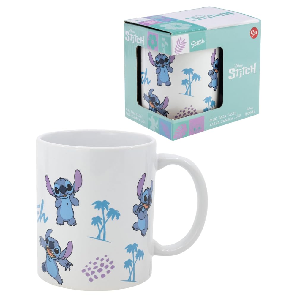 Stitch Disney Pattern Mug 11oz Ceramic Kids Breakfast Mug
