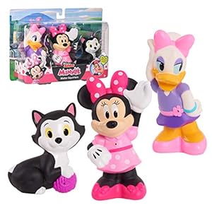 Disney Junior Minnie Mouse 3-Pack Bath Toys, Figures Include Minnie Mouse, Daisy Duck, and Figaro, Amazon Exclusive, by…