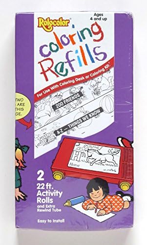 Rolocolor Coloring Desk Refill - Zoo Friends and A-Z Things We Know