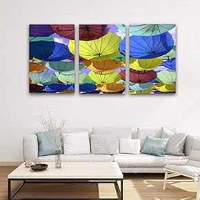 3 Panel Canvas Wall Art Colorful Pictures Home Wall Decorations for Bedroom Living Room Paintings Canvas Prints Framed - 16"x24" x 3 Panels