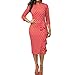 Goddessvan Women's Elegant Dot Bodycon Work Business Party Evening Dress