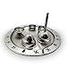 IndiaBigShop Handcraft Stainless Steel Pooja Thali for Traditional Religious and spiritual Use and also for Ethnic festival for Multipurpose 9.5 Inch