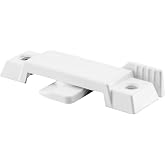 Prime-Line F 2590 Sash Lock for Vertical and Horizontal Sliding Windows &ndash; Replace Broken Sash Locks for Additional Home Security, 2-1/4&rdquo; Mounting Hole Centers, White Diecast (Single Pack)