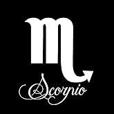 Zodiac Sign Scorpio Script Writing Silhouette 6