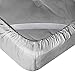 Empyrean Light Grey Extra Deep Pocket King Fitted Sheet Only, Hotel Luxury King Size Fitted Sheets Easily Fits 18 to 24 Inch Mattress, Super Soft, Wrinkle-Free Bottom Sheets with Corner Straps