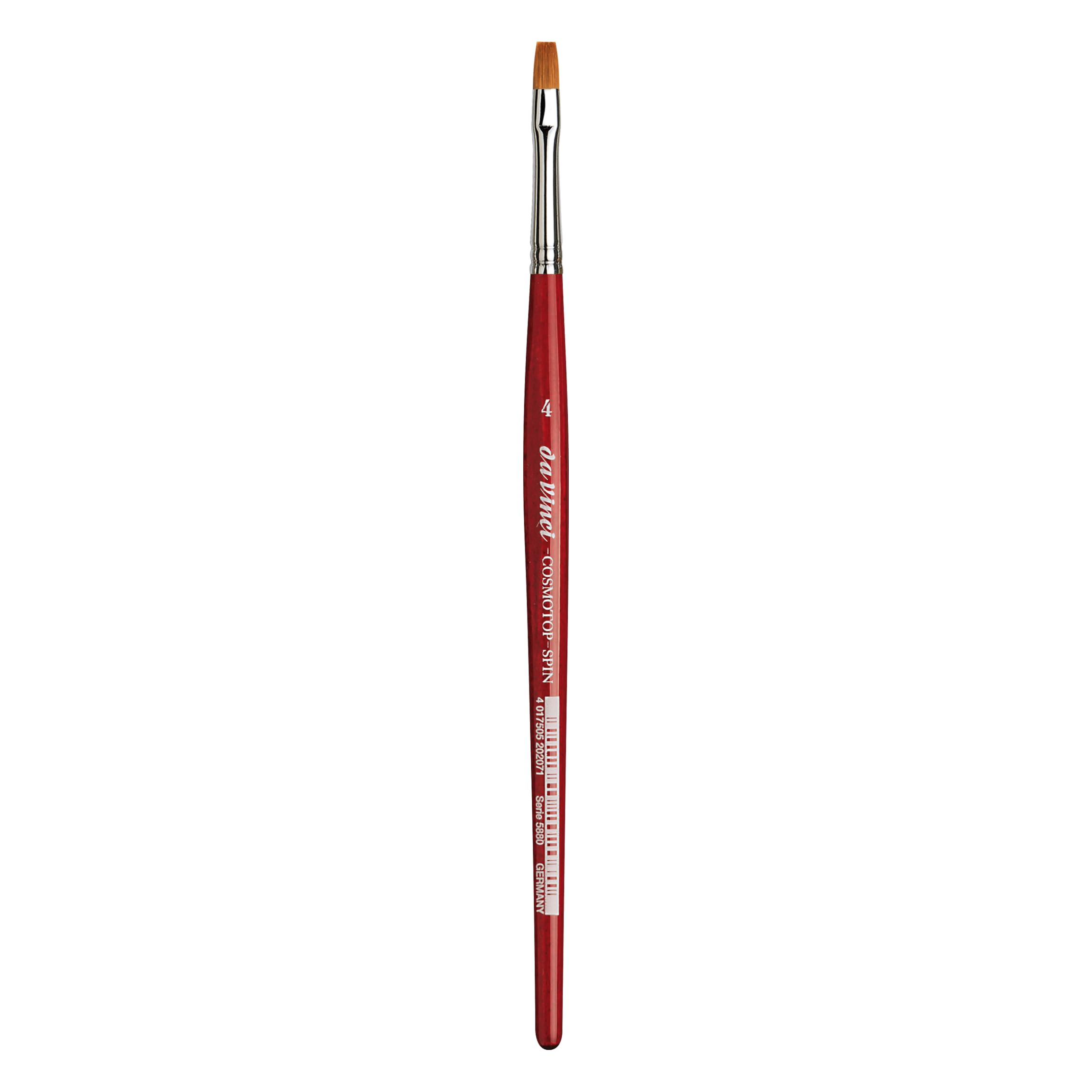 Da Vinci 5880 Series Water Colour Brush, Synthetic Fiber, Red, 18.5 x 0.55 x 30 cm — image 1