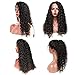 Glueless Water Wave Lace Frontal Wigs 150% Density Brazilian 16 Inch Virgin Hair Wigs Water Deep Wave Lace Frontal Wigs for Black Women Lace Frontal Wigs With Baby Hair Lace Frontal Human Hair Wigs