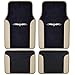BDK Sport Series Rome Sport Beige Tan Seat Covers w/Split Bench & Tan Tattoo Carpet Mats Full Set