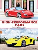 High-Performance Cars: A Coloring Book of Cars (Volume 1)