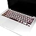 TopCase Solid Wood Texture Ultra Thin Soft Keyboard Cover Skin for Macbook 13