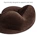 MLVOC Travel Pillow, Inflatable Neck Pillow with Ear Plugs, Eye Mask, Drawstring Bag and Soft Velvet Neck Support (Khaki)