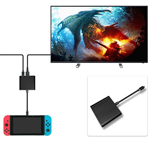 FastSnail-HDMI-Type-C-Hub-Adapter-for-Nintendo-Switch-HDMI-Converter-Cable-for-Nintendo-Switch-Black