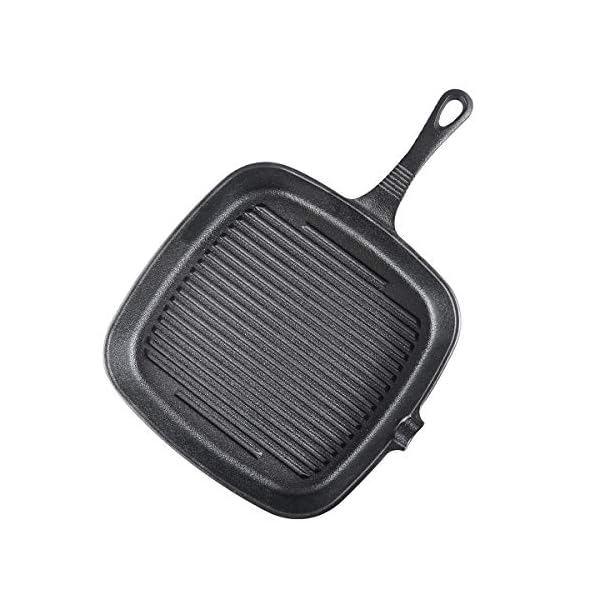 YIJIA-Grill-Pan-Cast-Griddle-Iron-Non-Stick-Steak-Frying-Pans-Cookware-Skillet-9-inch-Suitable-for-Various-Oven YIJIA Grill Pan Cast Griddle Iron Non-Stick Steak Frying Pans Cookware Skillet 9 inch Suitable for Various Oven